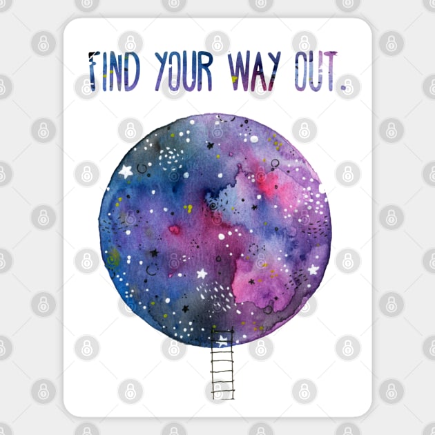 Find Your Way Out Magnet by Tania Tania